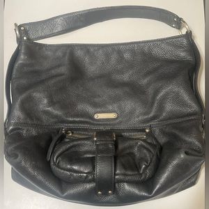 MICHAEL KORS Black Leather Shoulder Bag Purse